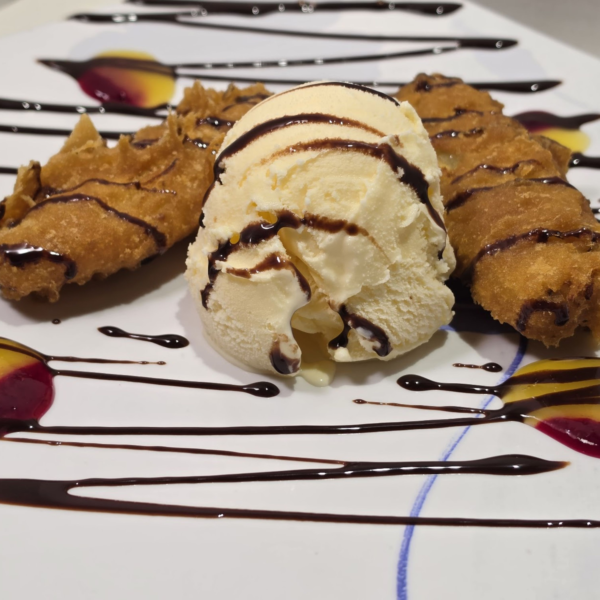 Fried Banana with Ice Cream